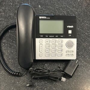 Black Corded Phone and answering system